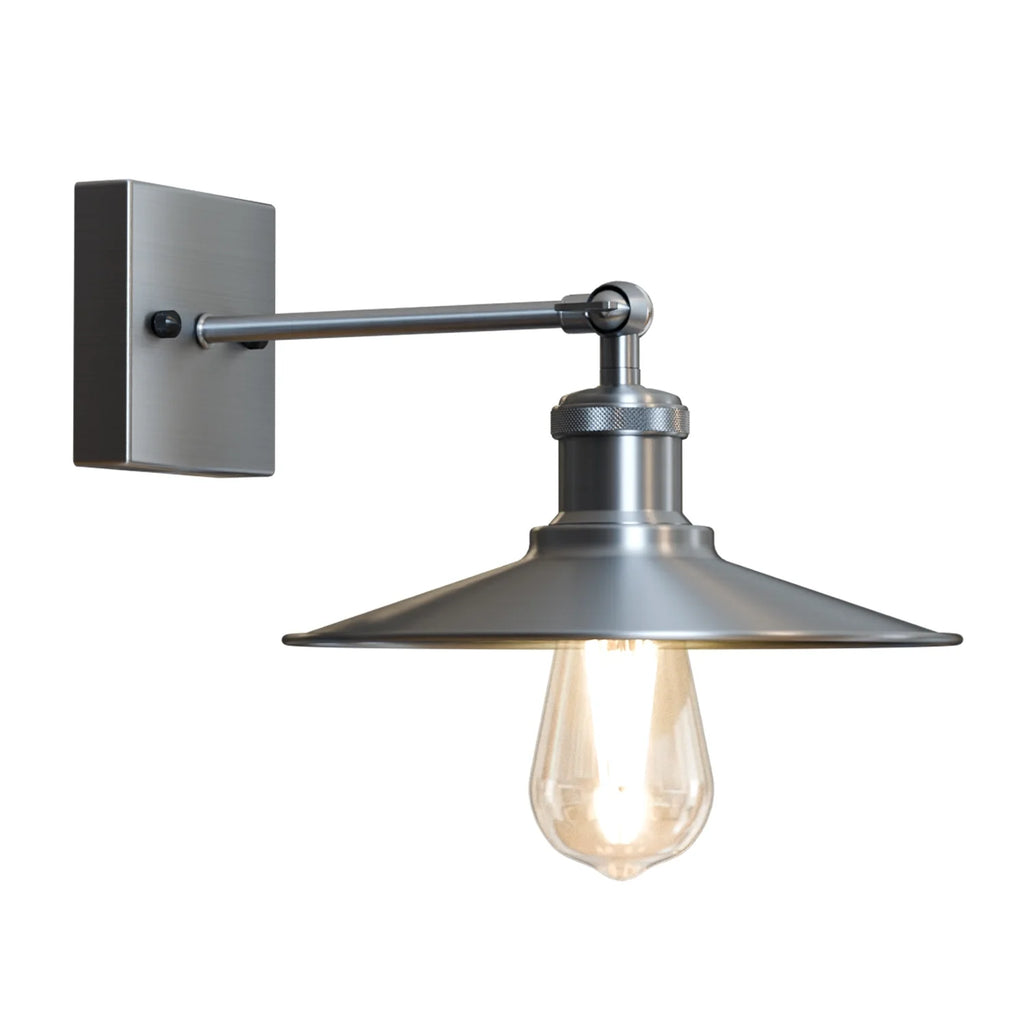 Satin Nickel Wall Light Lamp Sconces Living Room Home Decor~2592